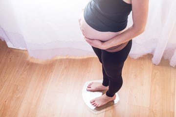 Gaining weight during pregnancy