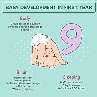 Baby development in first year 9-month-old baby