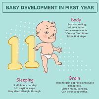 Baby development in first year 11-month-old baby